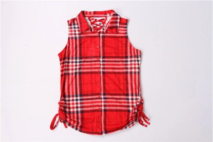 Ladies High Quality Plaid Shirts